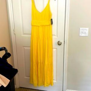 Boston Proper yellow maxi dress size: M